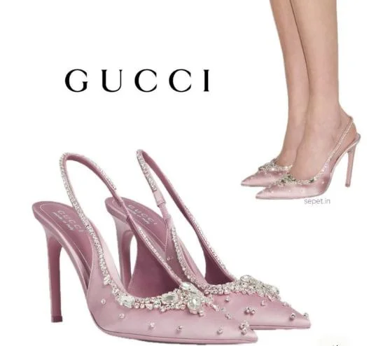 Gucci Demi ที่ประดับด้วยคริสตัลและตกแต่งด้ว...